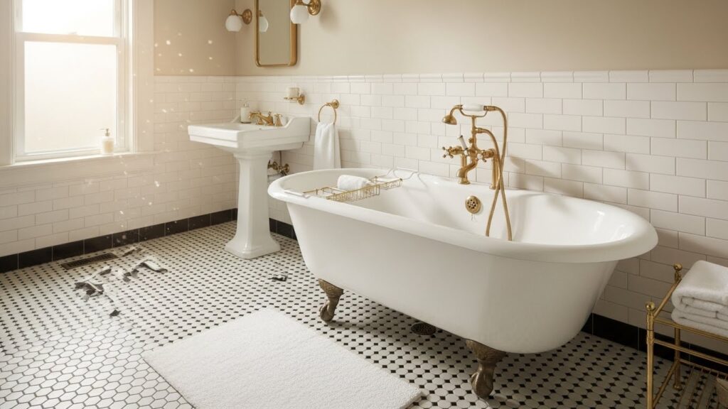 Vintage-Inspired and Retro Touches Bathroom Remodeling Cincinnati