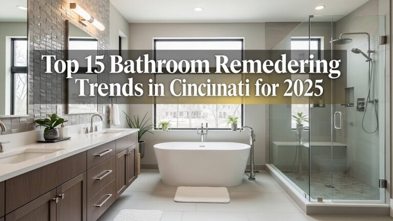 Top 15 Bathroom Remodeling Trends in Cincinnati for 2025